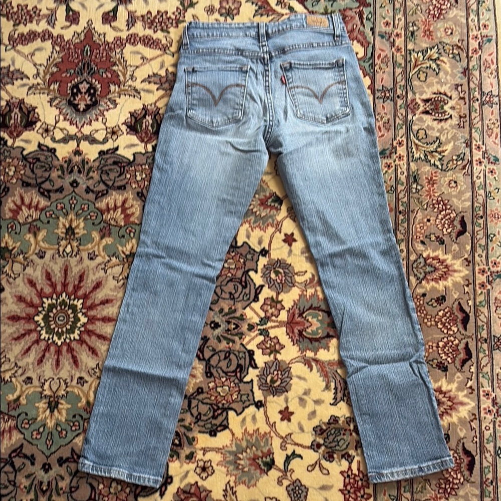 Levi's Blue Mid-Rise Skinny Straight Jeans size 4